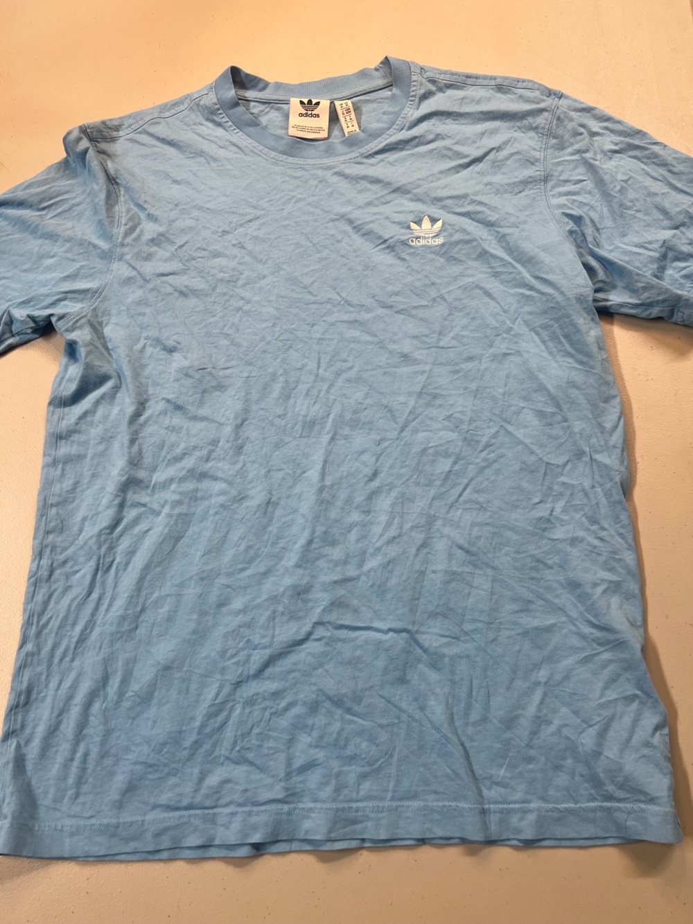 Adidas Originals Trefoil Logo T-Shirt Sky Blue Men’s Medium